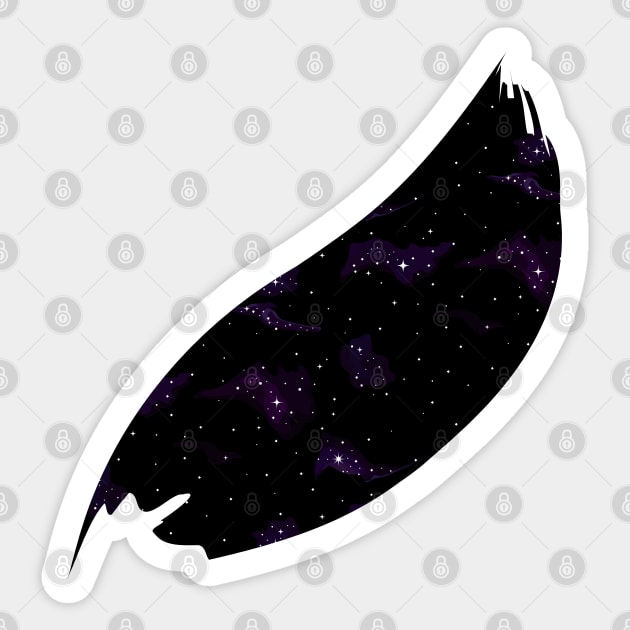 Space, universe, galaxy print. Sticker by CraftCloud